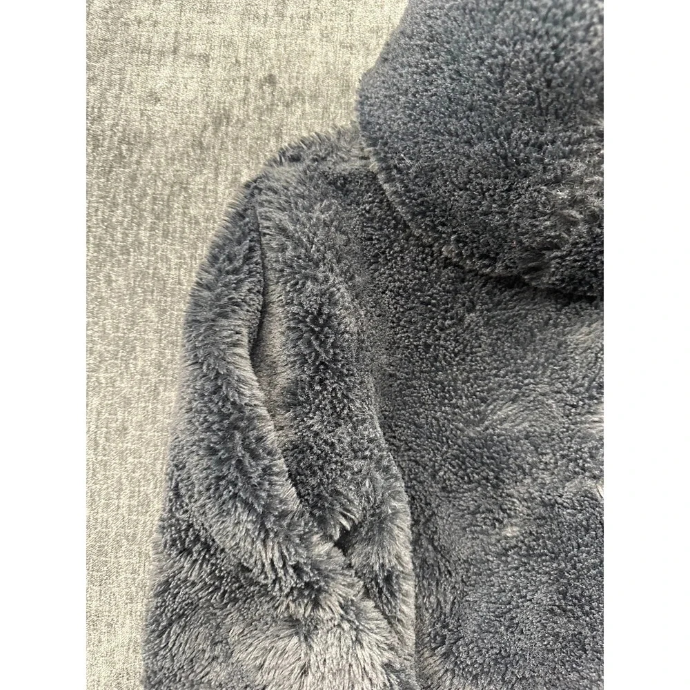 Under Armour Coldgear Cozy Fleece Jacket Youth L Black Loose Fit Warmth Hooded